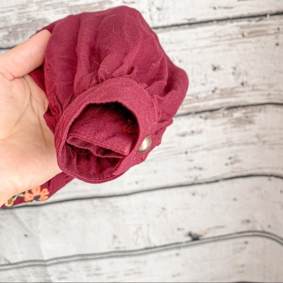 JODIFL burgundy top with embroidery - Picture 8 of 8